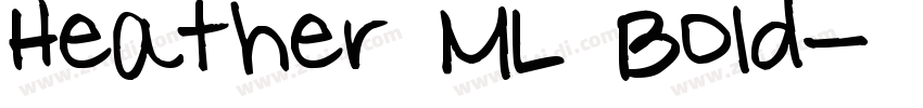 Heather ML Bold字体转换